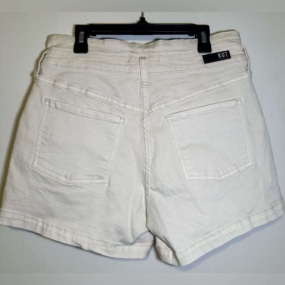 KUT from the Kloth Jane high rise short white size 8 - Picture 2 of 8